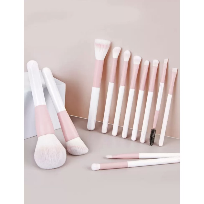 Pinceaux Make Up Rose (12 pièces) par AYA PARIS