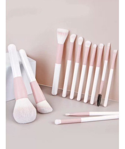 Pinceaux Make Up Rose (12 pièces) par AYA PARIS