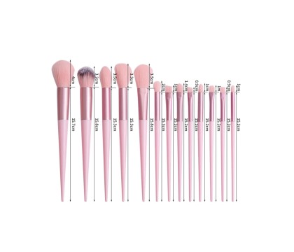 Pinceaux Make Up Rose (13 pièces) par AYA PARIS 4