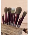 Pinceaux Make Up Marron (13 pièces) par AYA PARIS