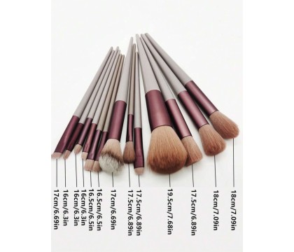 Pinceaux Make Up Marron (13 pièces) par AYA PARIS 2