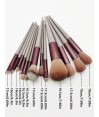 Pinceaux Make Up Marron (13 pièces) par AYA PARIS