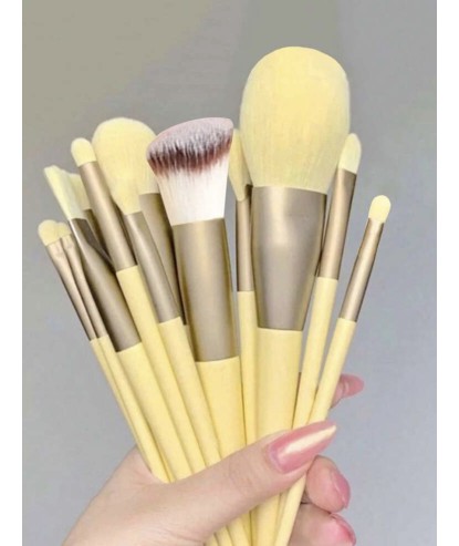 Pinceaux Make Up Jaune (13 pièces) par AYA PARIS