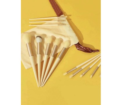 Pinceaux Make Up Jaune (13 pièces) par AYA PARIS