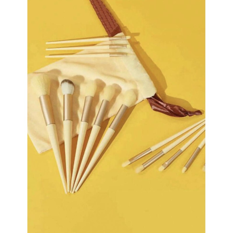 Pinceaux Make Up Jaune (13 pièces) par AYA PARIS
