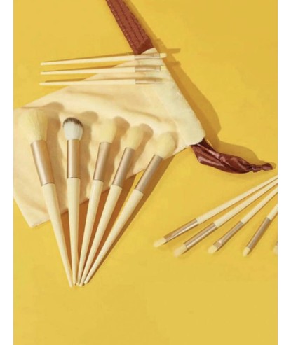 Pinceaux Make Up Jaune (13 pièces) par AYA PARIS