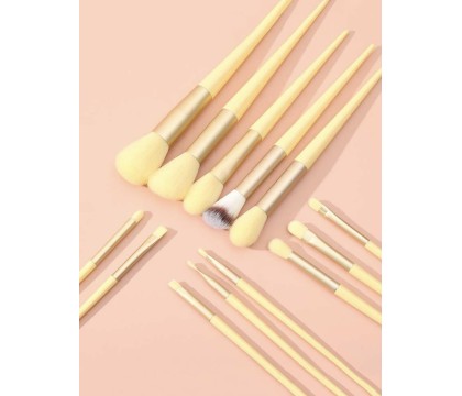 Pinceaux Make Up Jaune (13 pièces) par AYA PARIS 2