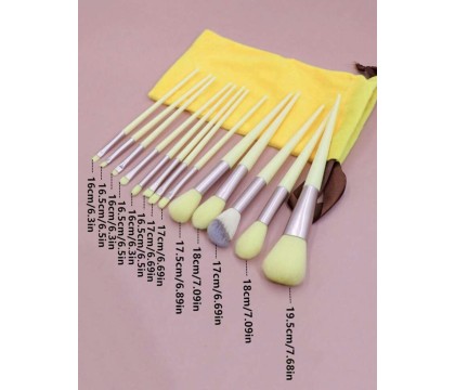 Pinceaux Make Up Jaune (13 pièces) par AYA PARIS 4