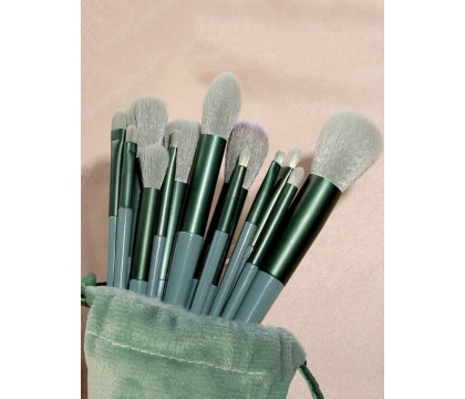 Pinceaux Make Up Vert (13 pièces) par AYA PARIS