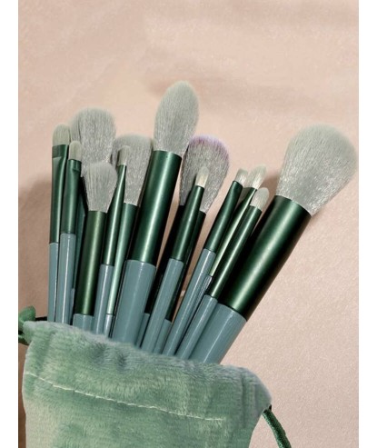 Pinceaux Make Up Vert (13 pièces) par AYA PARIS