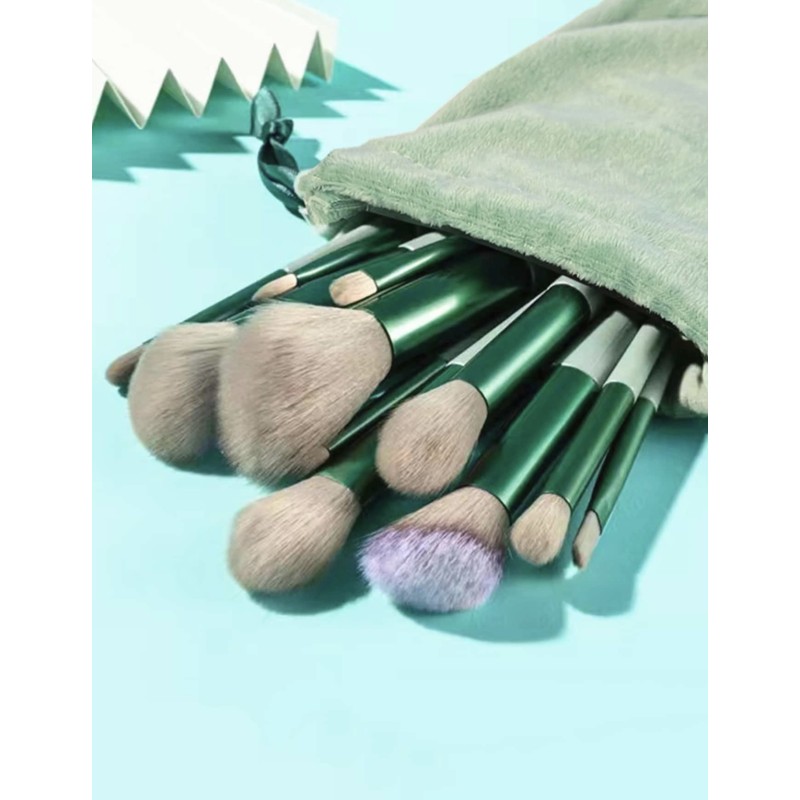 Pinceaux Make Up Vert (13 pièces) par AYA PARIS