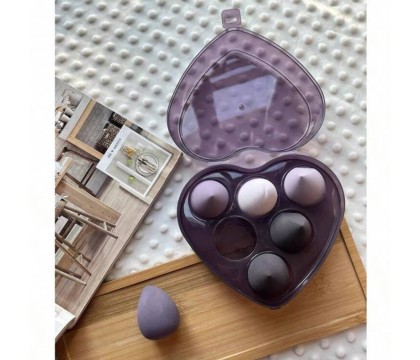 Boîte Beauty Blender Coeur Violet (6pièces) par AYA PARIS