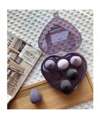 Boîte Beauty Blender Coeur Violet (6pièces) par AYA PARIS