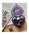 Boîte Beauty Blender Coeur Violet (6pièces) par AYA PARIS