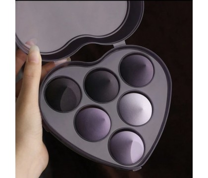 Boîte Beauty Blender Coeur Violet (6pièces) par AYA PARIS