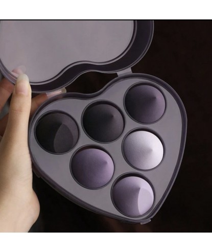 Boîte Beauty Blender Coeur Violet (6pièces) par AYA PARIS