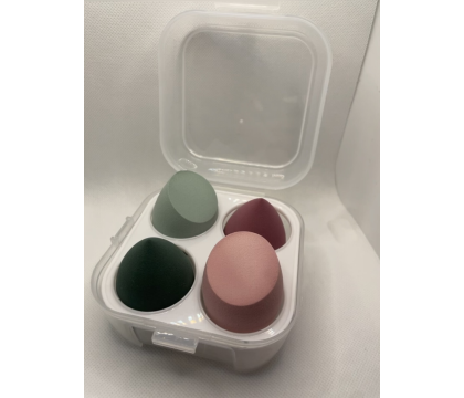 Boîte Beauty Blender Vert et Rose (4 pièces) par AYA PARIS 2