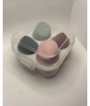 Boîte Beauty Blender Vert et Rose (4 pièces) par AYA PARIS