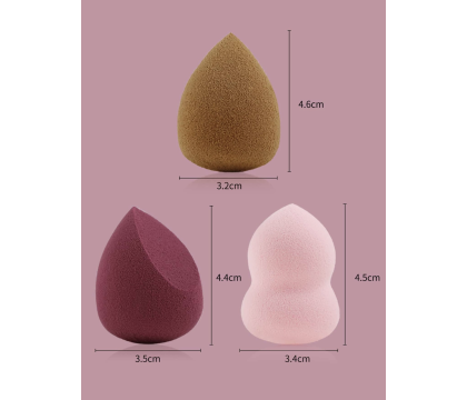 Pochette Beauty Blender Prune (3 pièces) par AYA PARIS