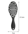 Brosse à cheveux Noir par AYA PARIS