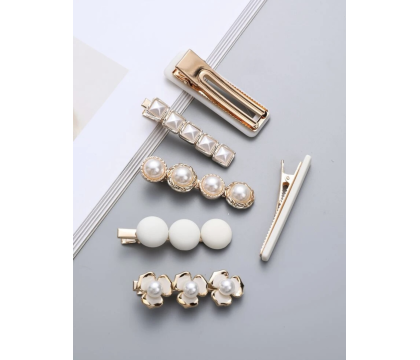 Barrettes cheveux Blanche (6 pièces) par AYA PARIS