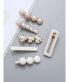 Barrettes cheveux Blanche (6 pièces) par AYA PARIS