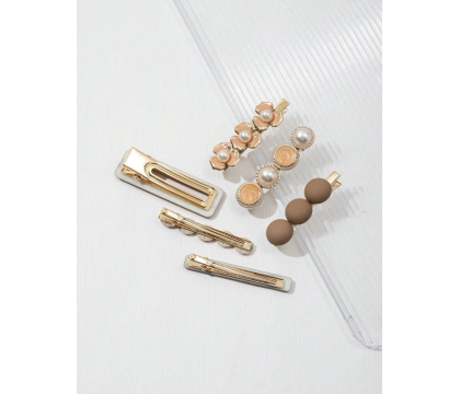 Barrettes cheveux Orange (6 pièces) par AYA PARIS 2