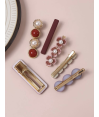 Barrettes cheveux Rouge (6 pièces) par AYA PARIS