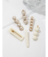 Barrettes cheveux Ecru (6 pièces) par AYA PARIS