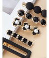 Barrettes cheveux Noir (6 pièces) par AYA PARIS