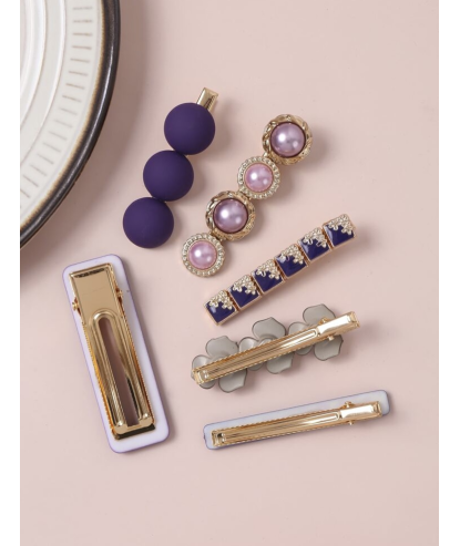 Barrettes cheveux Violette (6 pièces) par AYA PARIS