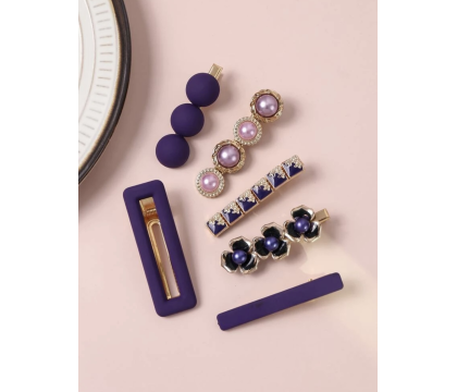 Barrettes cheveux Violette (6 pièces) par AYA PARIS
