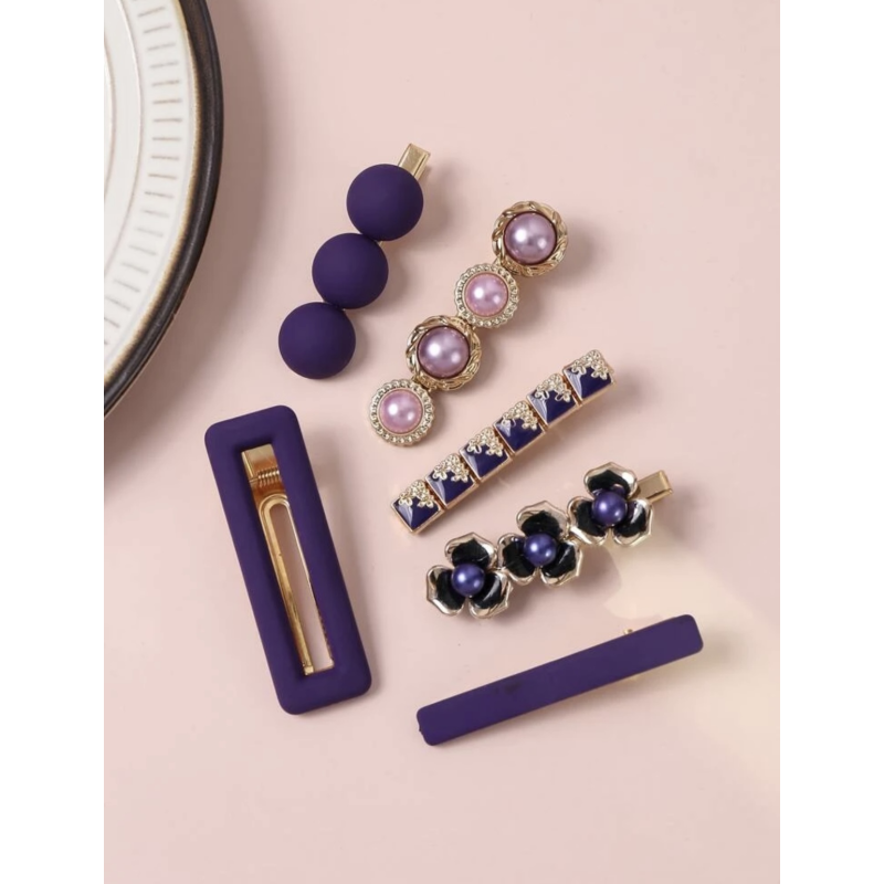 Barrettes cheveux Violette (6 pièces) par AYA PARIS