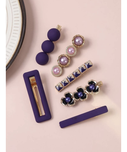 Barrettes cheveux Violette (6 pièces) par AYA PARIS