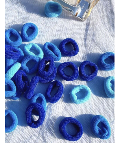 Elastique cheveux Bleu (25 pièces) par AYA PARIS
