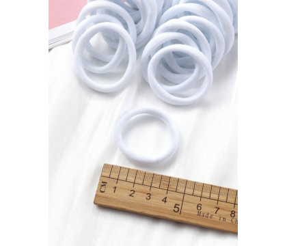 Elastique cheveux Blanc (10 pièces) par AYA PARIS