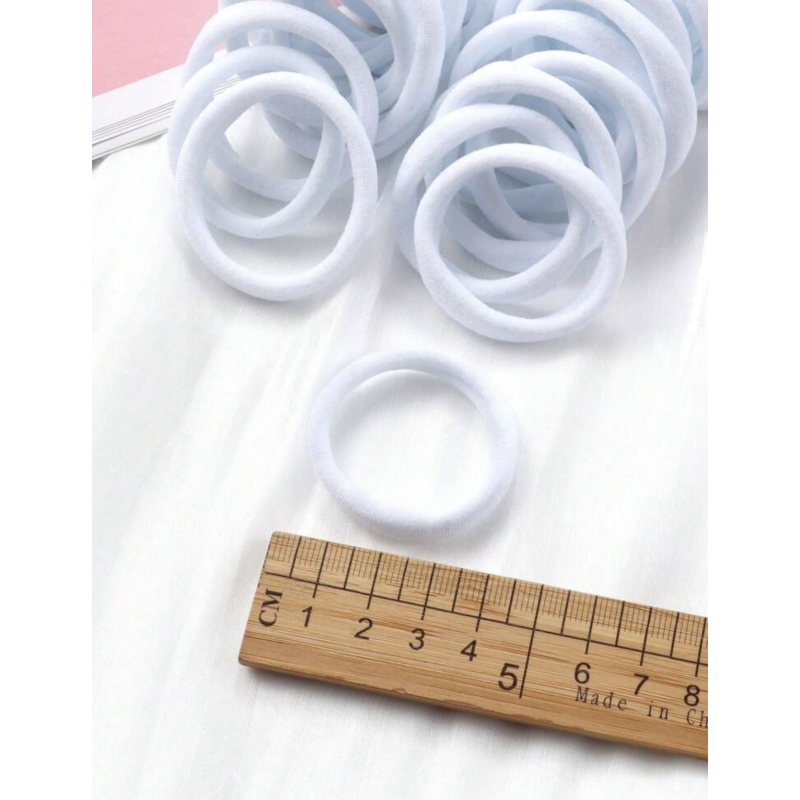 Elastique cheveux Blanc (10 pièces) par AYA PARIS
