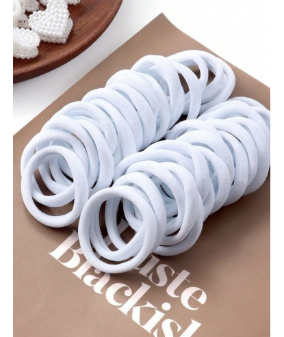Elastique cheveux Blanc (10 pièces) par AYA PARIS