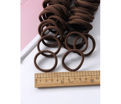 Elastique cheveux Marron (10 pièces) par AYA PARIS