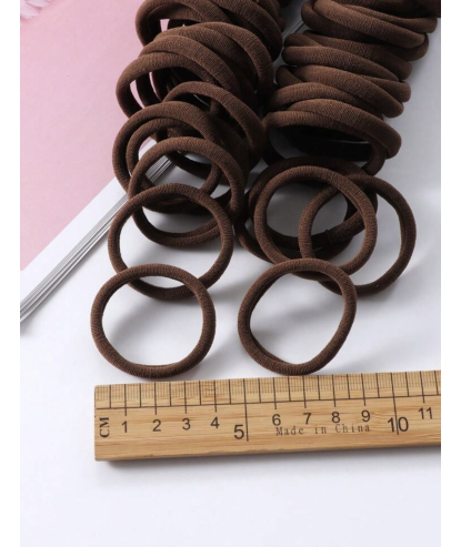 Elastique cheveux Marron (10 pièces) par AYA PARIS