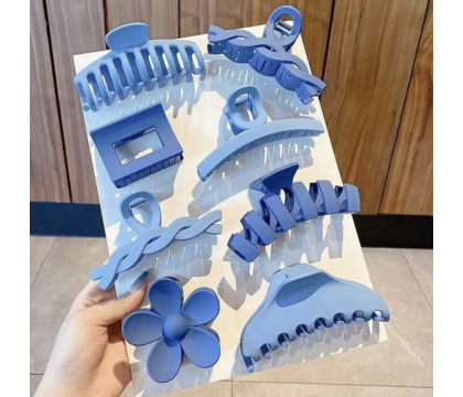 Pinces à Cheveux Bleu (8 pièces) par AYA PARIS