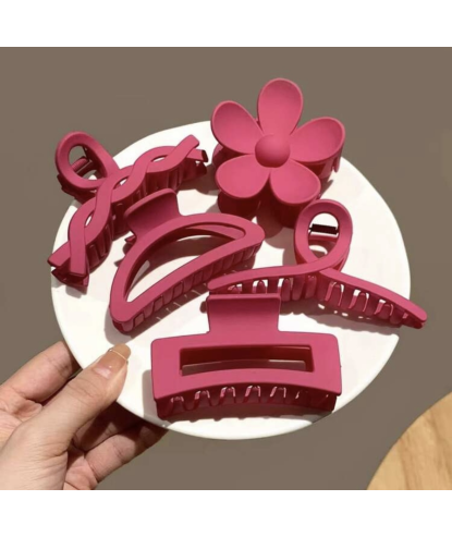 Pinces à Cheveux Rose (8 pièces) par AYA PARIS