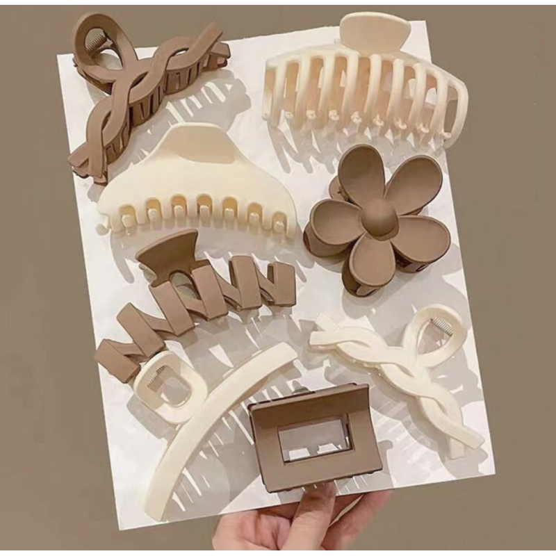 Pinces à Cheveux Beige (8 pièces) par AYA PARIS
