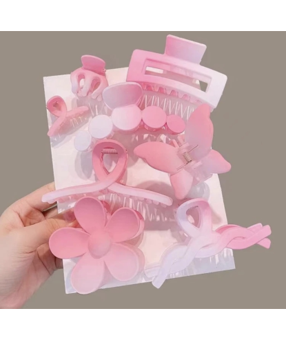 Pinces à Cheveux Rose Clair (8 pièces) par AYA PARIS