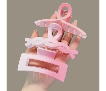 Pinces à Cheveux Rose Clair (8 pièces) par AYA PARIS