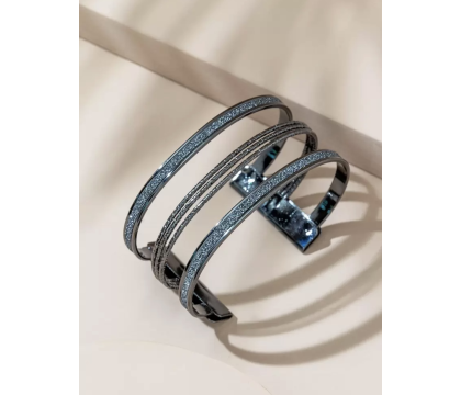 Bracelet ajouré Noir par AYA PARIS