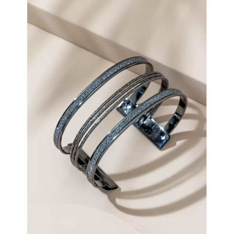 Bracelet ajouré Noir par AYA PARIS