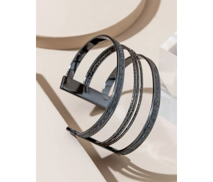 Bracelet ajouré Noir par AYA PARIS
