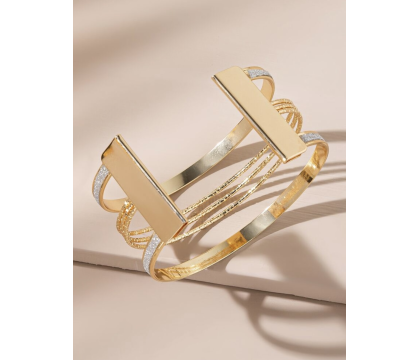 Bracelet ajouré Doré et Argent  par AYA PARIS