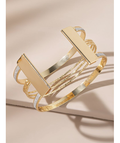 Bracelet ajouré Doré et Argent  par AYA PARIS